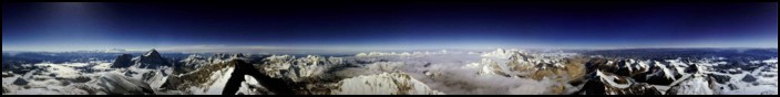 View from the summit of Mt. Everest