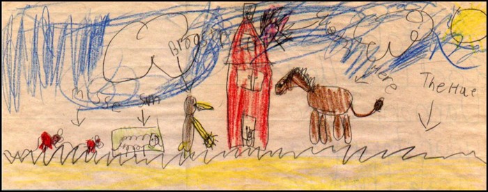 Picture drawn by Marleina (age 7) - 10/23/02